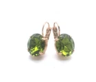 Mariana Earrings Lovely Round Drop Olivine Austrian Crystals My Treasures Coll.