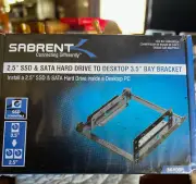 Sabrent BK-HDDH 2.5'' SSD & SATA Hard Drive to Desktop 3.5" Bay Bracket SEALED