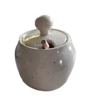 Southern Living Honey Pot 27oz. Lidded Stoneware with Honey Dipper