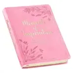 GIFT BOOK MOMENTS OF INSPIRATION FAUX LEATHER
