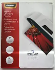 Fellowes Thermal Laminating Pouches, Letter Size, 5 Mil, 50