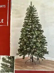 6.5ft Sausalito Pine Pre-lite Multi-Color Christmas Tree Red Shed Home & Gifts