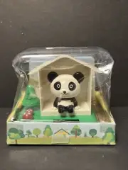 Solar Powered Bobble head Dancing Toy - Panda In Little House