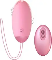 COREXPOWER Women's Remote Control Vibrator, Wearable Wireless Remote Control Vibrator Adult Toy, Mini Egg-Shaped Vibrator Bullet, Women's Vibrating Ball, Small Pink rem (red)