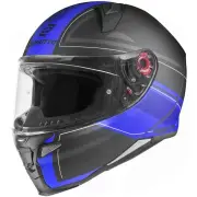 FF110 Cinder Matt Black Blue Full Face Helmet