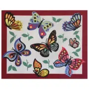 Butterflies Tapestry Canvas by Gobelin 50 x 60cm 100% cotton. Made in the EU.