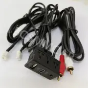 Car Navigation 4 Pin 6 Pin to USB+TYPE-C+RCA Audio Input AUX Port Adapter Panel (for: Audi)