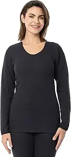 [INDERA] Women's Combed Cotton Raschel Knit Thermal Underwear Top
