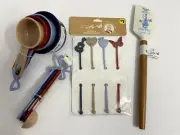 Dolly Parton Kitchen Items Measuring Cups & Spoons Spatula Drink Stirrers NWT's