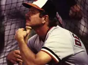 Rick Dempsey Baltimore Orioles at the American League Championship- Old Photo 2