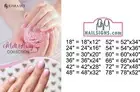 Ombre Nails 05 Window Decal Inside/Outside Adhesive Translucent Vinyl Vertical