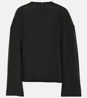 [Fforme] Fforme Ana silk cady blouse AU 14 black