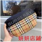 XN二手//實拍 BURBERRY巴寶莉最新款腰包相機包 吳亦凡同款斜挎腰包 男士胸包 經典復古格紋配牛皮男女潮