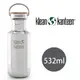 【美國Klean Kanteen】不鏽鋼瓶532ml_鏡面鋼(竹片鋼蓋)