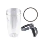 Nutribullet Large Cup + Handheld Ring + Grey Seal - 600 900 Models - Blender Spare Parts