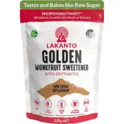 Lakanto Monkfruit Sweetener Golden with Erythritol 200g