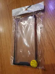Note 10 Slip On Reinforced Corners Case Flexible Tough Clear Sides Red To Blue