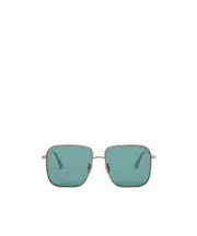 Bulgari Square Frame Sunglasses 57 Green