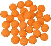 uxcell 30 Pcs Wool Felt Balls Beads, 0.8 Inch Felt Pom Poms for Crafts, Handmade Pompoms Bulk Small Bead for Nursery Handicrafts and DIY Art Decoration, Orange
