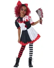 Giggles the Krazy Klown Clown Scary Circus Fancy Dress Halloween Child Costume