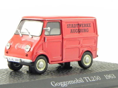 Goggomobil TL 250 1963 red diecast model car Atlas 1/43