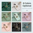 Luxury Plating Magnetic Ring Stand Case For iPhone 16 15 14 13 12 11 Pro Max XR