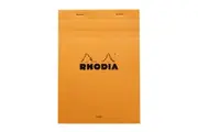 5x Rhodia No.16 Top Stapled A5 Notepad Office Stationery Ruled w Margin Orange
