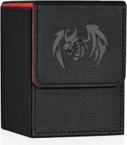 UAONO Card Deck Box for Yugioh MTG Cards, 100+ Deck Case with 2 Dividers Fits...