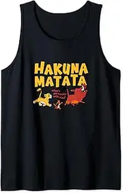 [Disney] The Lion King Simba Timon Pumbaa Hakuna Matata Walk Tank Top