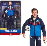 ​Barbie Signature Doll, Ted Lasso Wearing Iconic Blue AFC Richmond Tracksuit with Aviators, Collectible with Displayable Packaging, HJW91