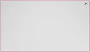Odin ZeroGravity XL Extended Gaming Mouse Pad - Large Stitched Edge Long Cross Mouse Pad 24"x14" White/Pink Stitching