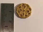 Ship Model Fittings Parts Gilt Brass Transom Hull Decor 16mm Diameter