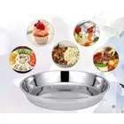 Round Stainless Steel Cold Crust Tray Rust Resistant Non Magnetic Cake Tray