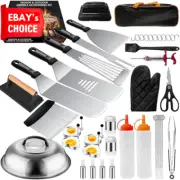 46Pcs Griddle Accessories Kit Stainless Steel BBQ Tools Set for Flat Top Grill