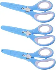 KOMBIUDA Student Scissors Sleeves Small Craft Scissors for Boys and Girls 3-5 Safe Scissors for School Use Home Supplies