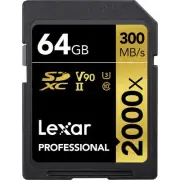 LEXAR MEDIA Professional 2000x 64GB SDXC UHS-II SD Card LSD64GCRBNA2000R Paralle