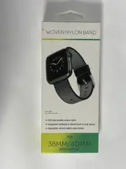 Woven Band Strap For Apple Watch 38/40mm Black • Withit Brand “NEW”