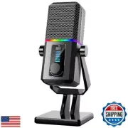 Facmogu HK2 Gaming Microphone, USB Dynamic Gaming Microphone for PC, Computer