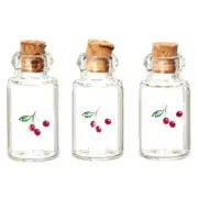 4pc Glass Jars w/ Cork Tops Dollhouse Miniature 1:12 Scale - FAST US SHIPPER