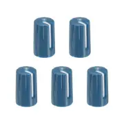 Potentiometer Control Knob ABS Guitar Knob 270 Degrees Dark Blue White 5PCS