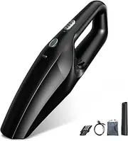 TEMOLA Handheld Vacuum Cleaner Cordless, Powerful Hand Held Car Mini Vacuum Rechargeable with HEPA Filter, Portable Auto Accessories Cleaning Kit for Car Home Office Interior Detailing