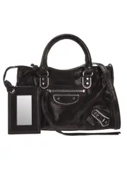 Balenciaga Classic Nano City Black Leather Tote