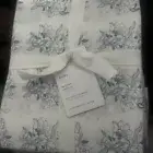 Pottery Barn Micha Printed Cotton Queen Sheet Set In Blue New