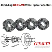 4PCS 75mm 6Stud 6x139.7 Wheel Spacer Adapters Fit Nissan 4WD M12x1.25 108mm AUS