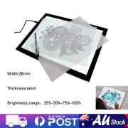 A3/A4 LED Light Tracing Box Stencil Drawing Lightbox Pad Board AU