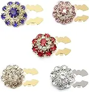 Rhinestone Button Covers, Button Covers for Women, Rhinestone Button for Women, Button Clips for Shirts, Detachable Shirt Button Clips Buttons Jewelry