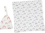 ANDRESLAD Newborn Photography Wrap Set 2 Muslin Swaddle Blankets Hat Cotton Baby Swaddle Wrap Baby Nursery Accessory