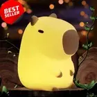 Capybara Cute Night Light LED Squishy Lamp, Dimmable Rechargeable Touch Lamp