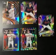 2024 Topps Chrome GUNNAR HENDERSON 5 card lot Baltimore Orioles