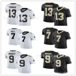 現貨速發！！NEW ORLEANS SAINTS聖徒隊13#THOMAS 7# HILL 9#BREES  橄欖球服 H